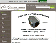 Tablet Screenshot of dwcpackaging.com